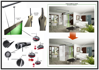 Concept Design - Progetto tenda scorrevole